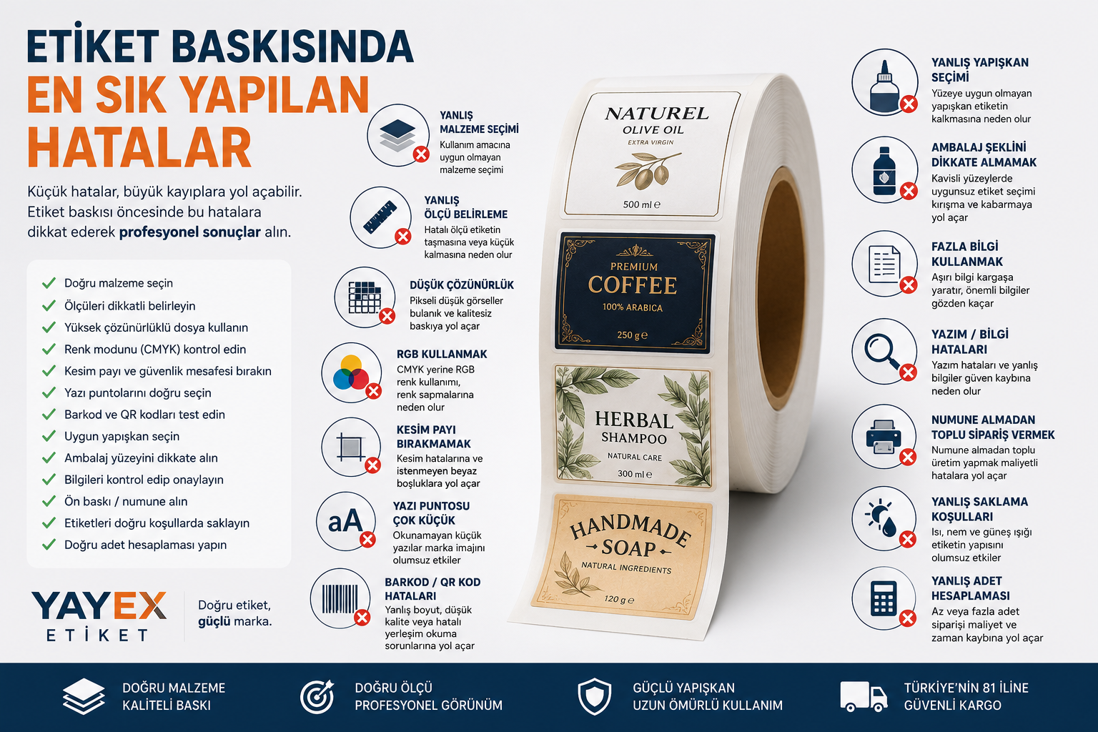 Etiket Baskısında En Sık Yapılan Hatalar ve Doğru Etiket Seçimi