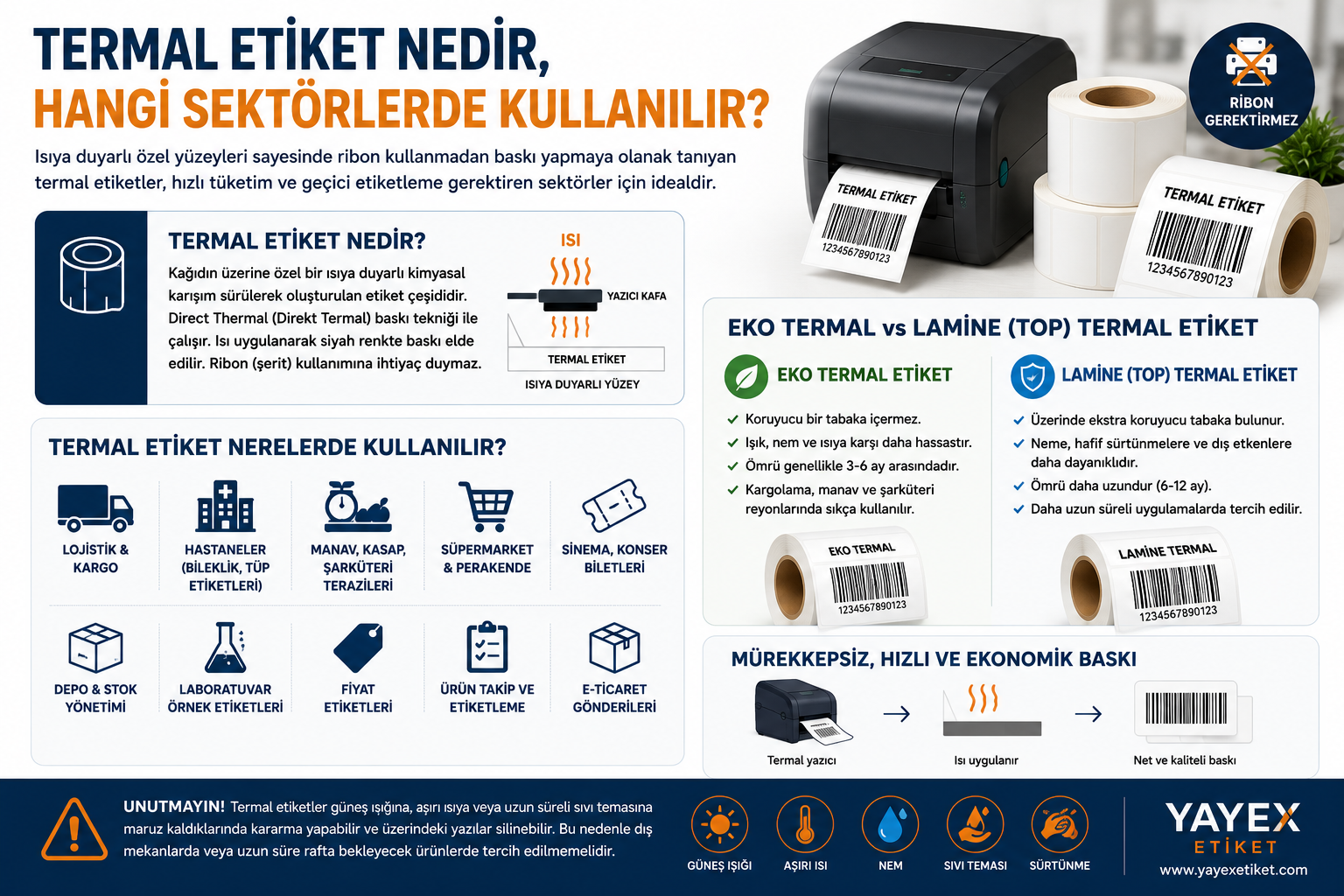 Termal Etiket Nedir, Hangi Sektörlerde Kullanılır?