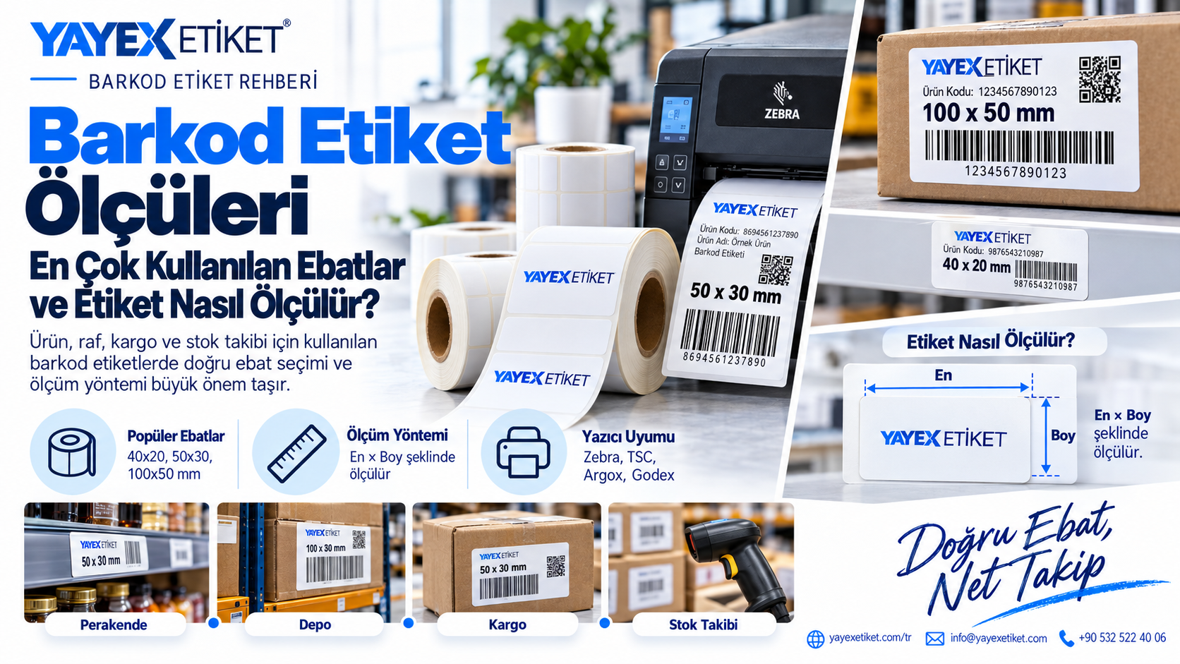 Barkod Etiket Ölçüleri: En Çok Kullanılan Ebatlar ve Etiket Nasıl Ölçülür?