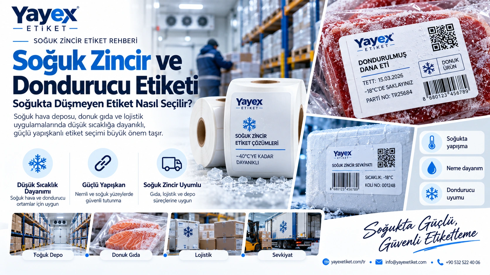 Soğuk Zincir ve Dondurucu Etiketi: Soğukta Düşmeyen Etiket Nasıl Seçilir?