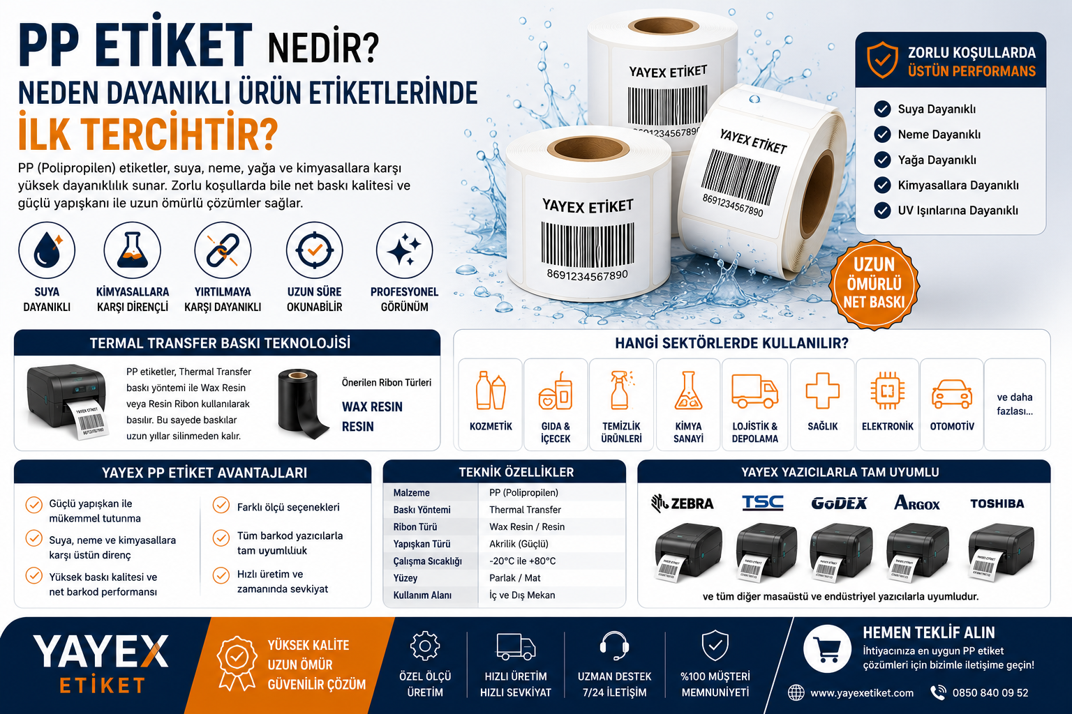 PP Etiket Nedir? Neden Dayanıklı Ürün Etiketlerinde İlk Tercihtir?