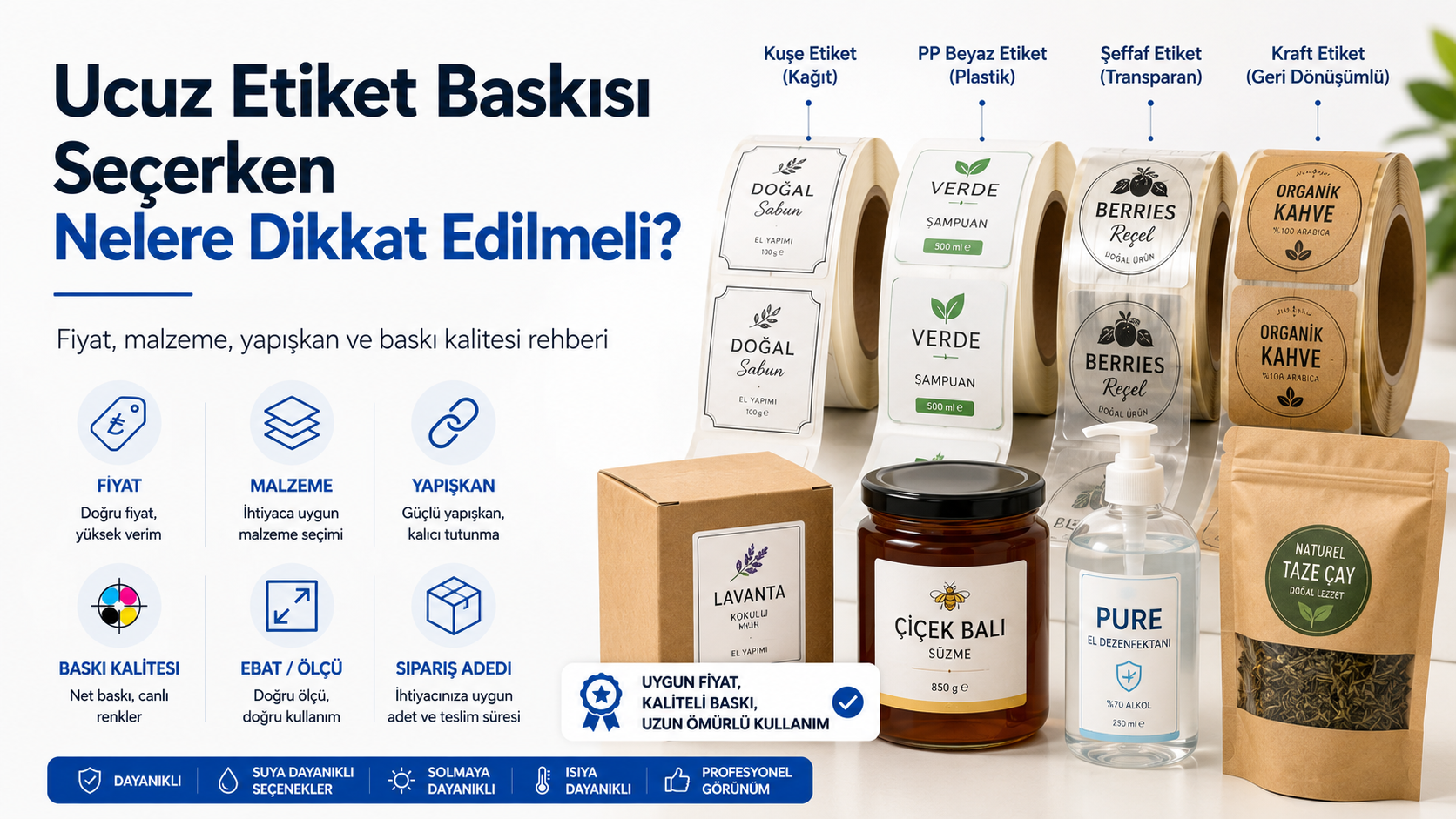 Ucuz Etiket Baskısı Seçerken Nelere Dikkat Edilmeli? Fiyat ve Kalite Rehberi